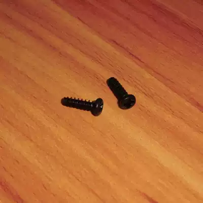 M3 * 10 self-tapping screw round head flat tail black 10 PCs