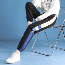 Leisure Sports Pants Children Spring and Autumn 2021 New style fashion age age slim trend explosive ankle-length pants