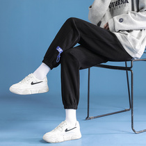 Casual pants children Spring and Autumn models 2021 New Korean version of foreign style fashion thin age age Joker sports trousers