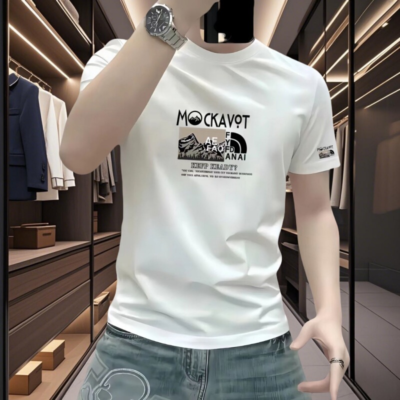 American-Style Cool Short-Sleeve Men's T-Shirt for Summer ins Trendy Street Fashion Versatile Top High-End Solona T-Shirt