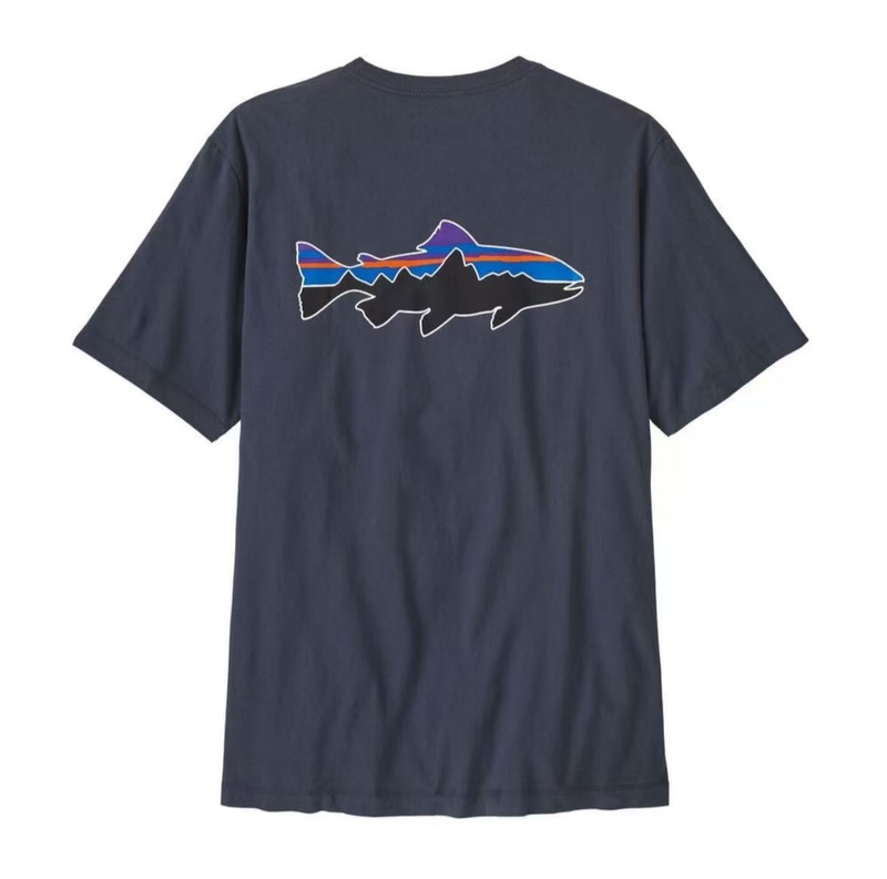 Some Items in Stock: Men's Patagonia 95Oval Organic Cotton Crew Neck Short-Sleeve T-Shirt 37846