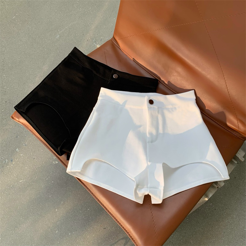 Hot Girl Black Shorts for Women, Summer High-Waisted, Tight-Fitting, Slimming, Petite, Fashionable A-Line Hip-Hugging Hot Pants ins