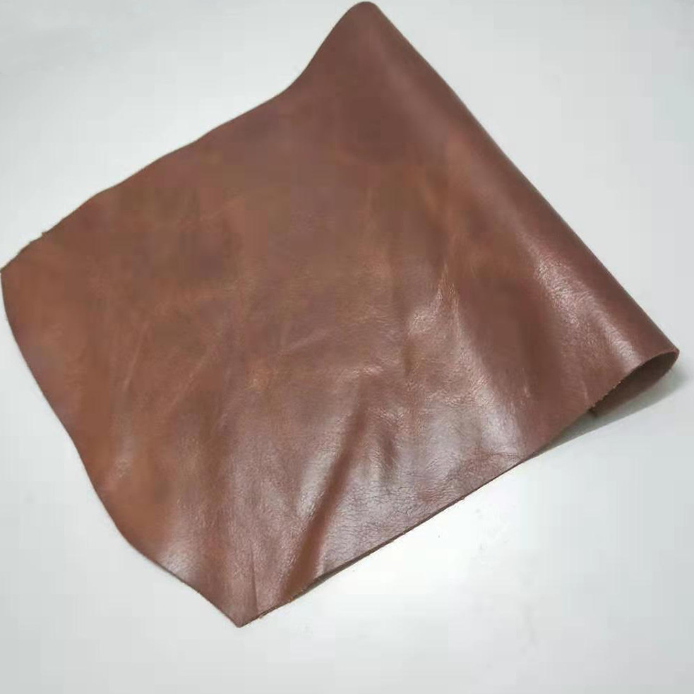 Dầu sáp da bọc da sofa da bọc da toàn bộ da hạt dẻ bọc da - Vải vải tự làm vải canvas họa tiết