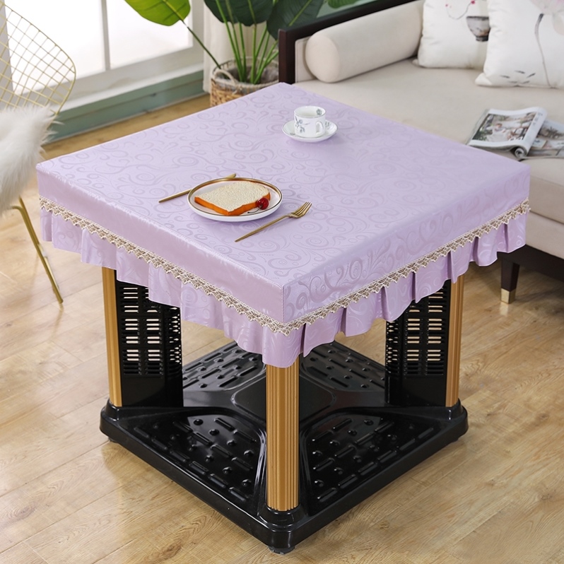 Oil-proof leather cover for waterproof and anti-stamping and washing oven for four-square-sided tables for soft leather heating tables