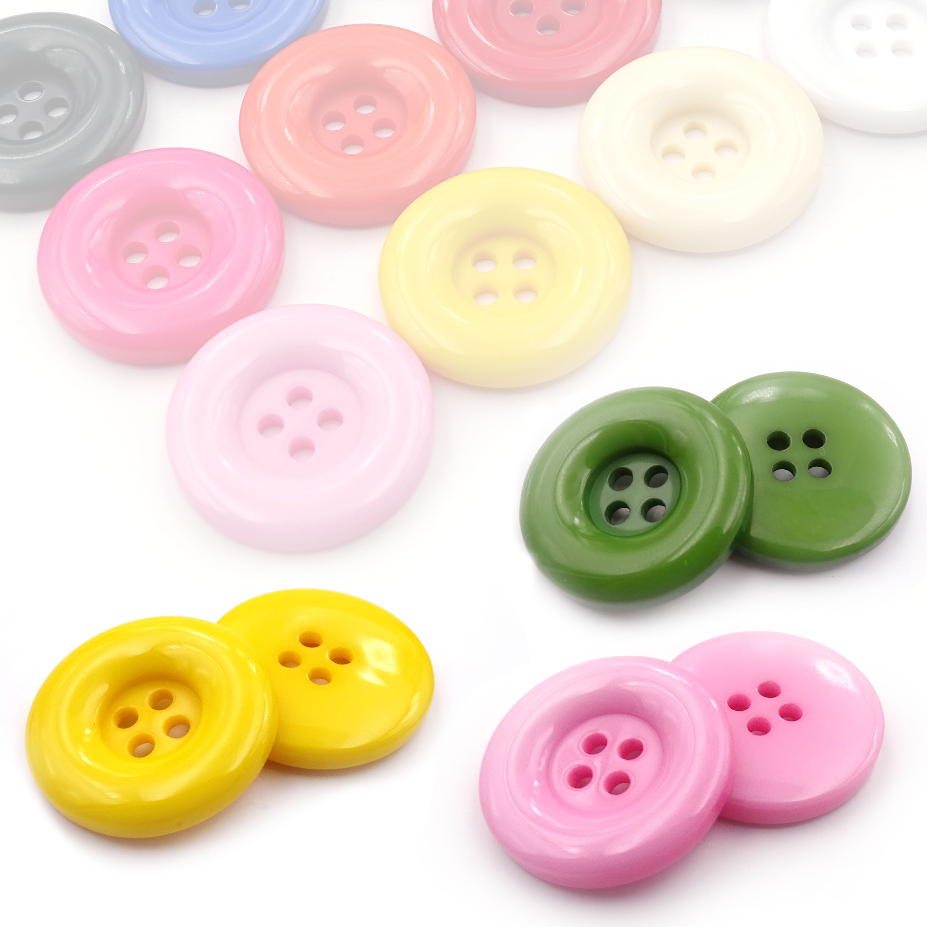 Black Button Pajamas Button Sweater Wool Coat Button Women's Windbreaker Button Round Color Button Versatile Clothes Button