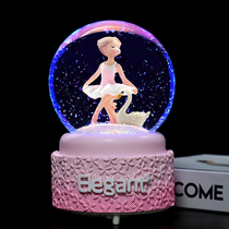 Dancing ballet girl creative snowflake crystal ball Princess music box to send girls children birthday gift Music Box