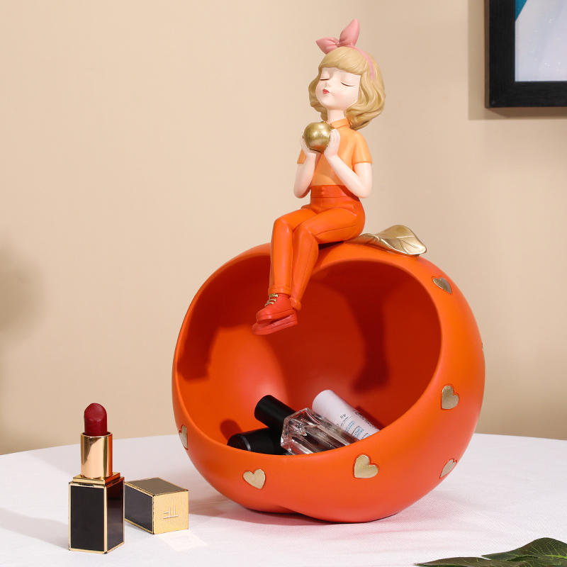 Genguan Key Containing Swing Piece Apple Girl Desktop Furnishing Living-room Tea Table Nordic Wind Fruit Tray TV Cabinet Decoration