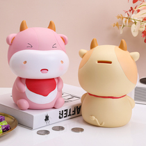 The twelve Zodiac 2021 Zhaocai Year piggy bank anti-fall Net red girls boys and childrens piggy bank creative unique