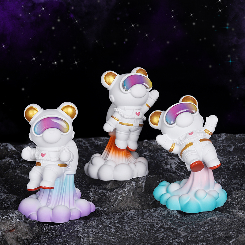 Space Bear Ornament Spaceman Series Gift Living Room Home Decoration Office Desktop Entrance Cartoon Creative Decoration
