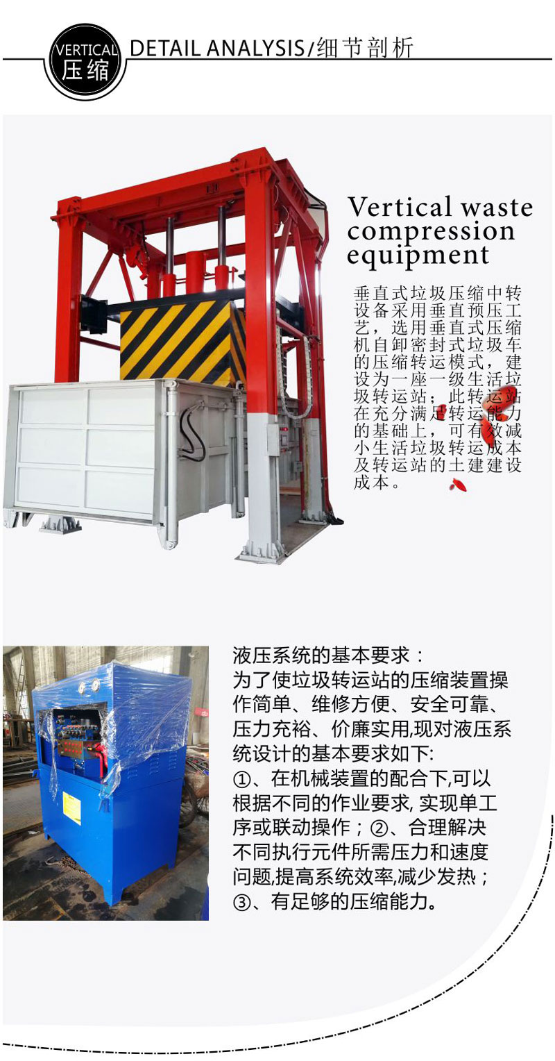 垂直式垃圾收集站 立式垃圾站设备 落地式垃圾处理站