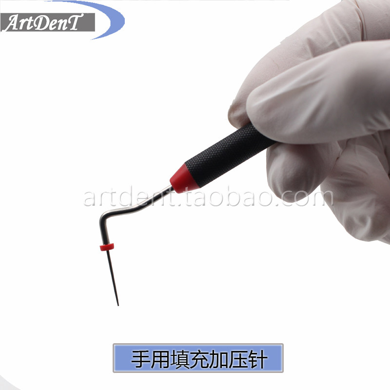 Vertical Compressor for Dental Hand Filler Root Canal Compression Needle with Lateral Handle