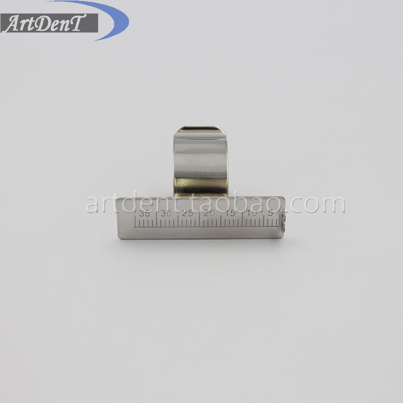 Dental Materials Stainless Steel Ring Ruler Root Canal Ruler Root Canal Length Measuring Ruler Oral Equipment Accessories