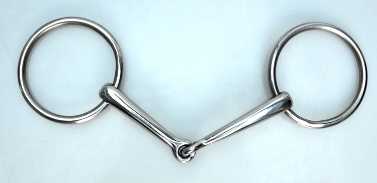 Eight horse harness white steel horse mouth bit O type stainless steel chewy horse armature iron harness is strong and does not hurt the horse mouth special price