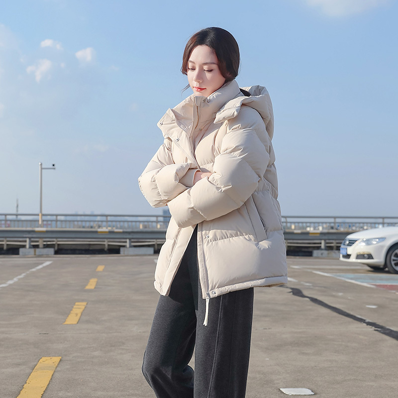Ruosu/Ucub Three-Proof 95 White Duck down 700 Fill Power down Jacket for Women, Short Style with Detachable Hood, Thickened Winter Coat Ruosu/Ucub Three-Proof 95 White Duck down 700 Fill Power down Jacket for Women, Short Style with Detachable Hood, Thickened Winter Coat