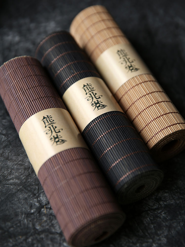 Bamboo tea mat Bamboo woven tablecloth Chinese Japanese tea mat tablecloth Retro Zen simple tea ceremony shooting props customization