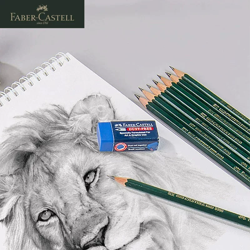 Германия Faber-Castell графитный карандаш Sketch Pencil 9000 для рисования и эскиза, профессиональная оценка, комбинированный карандаш