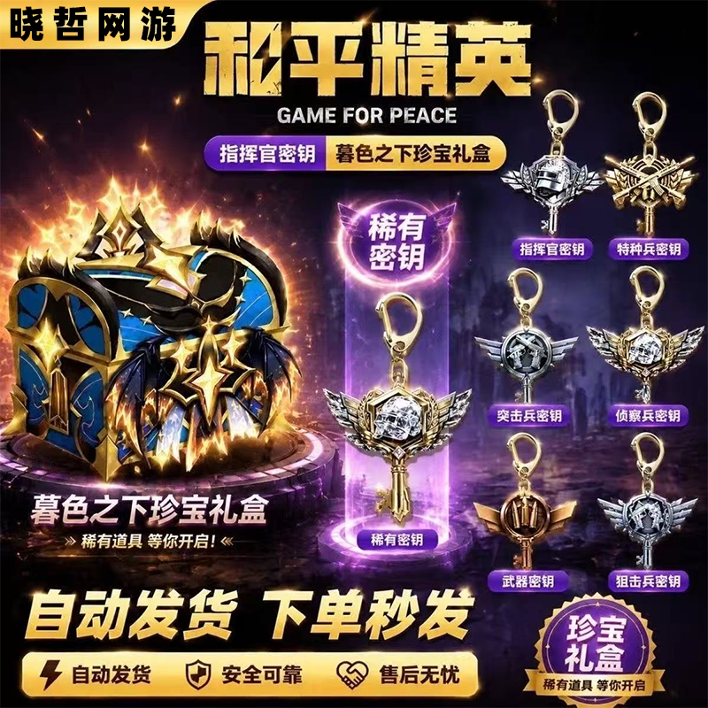 Peace Elite Commander Key: Big Plane Special Forces Hidden Edition - Treasure under the Dusk Light Elite Exclusive Gift Box