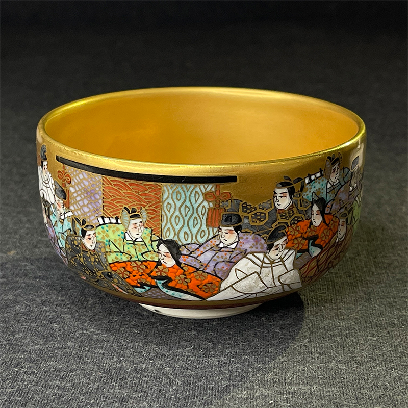 専用出品　九谷 錦山 造 三十六歌仙図 茶器揃 ／金襴手 急須 茶碗 専用出品 九谷 錦山 造 三十六歌仙図 茶器揃 ／金襴手 急須 茶碗