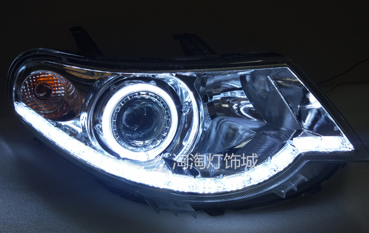 Apply the pentarhombus light macro light S headlamps assembly retrofit double light lens xenon lamp Angels Devil Eye Accessories