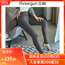 Three-shot stretch warm pants womens autumn and winter double wool velvet thick thin autumn pants plus velvet womens cotton pants