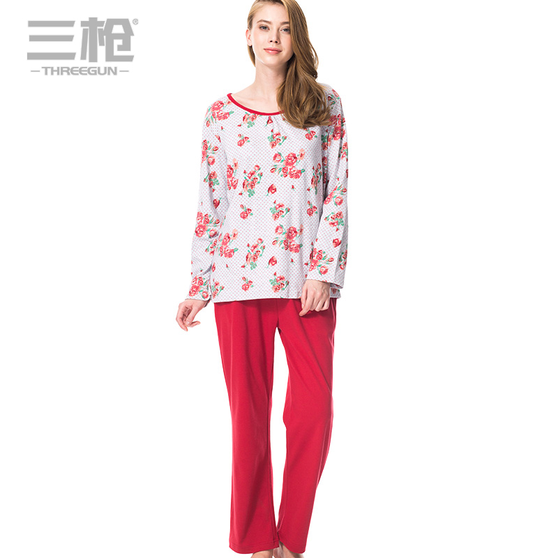 Pyjama pour femme THREEGUN   en Coton à manches longues - Ref 2992122 Image 3