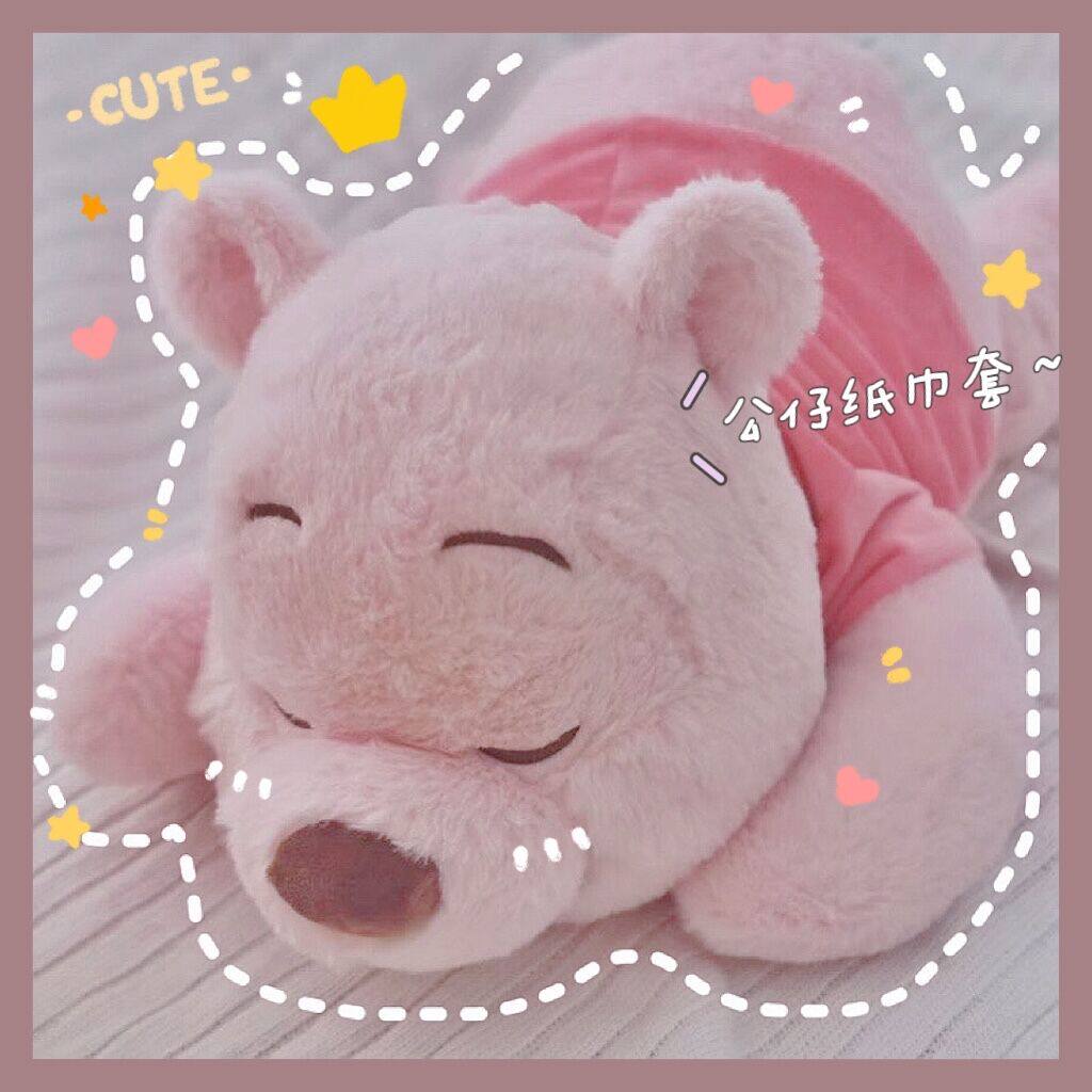 Cartoon Cute Vini Cubs Plush Paparazzi Tissue Sleeve Hugging Pillow Tissue Box Steam On-board With Home Extractable Toilet Paper Sleeve Pumping