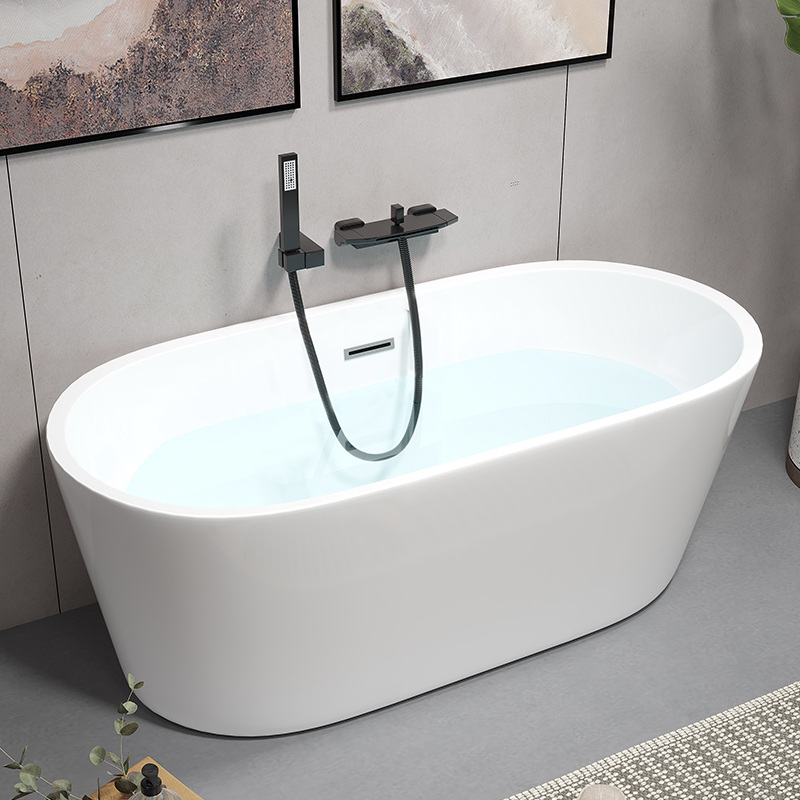 Acrylic Bathtub Seamless Integrated Home Hotel Bed and Breakfast Beauty Salon Adult Insulated Freestanding European-Style Bathtub