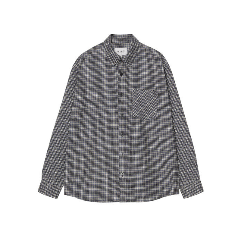 Carhartt Wip 26Aw Carhartt Long-Sleeved Plaid Shirt Men's Retro Casual Lapel 037134R