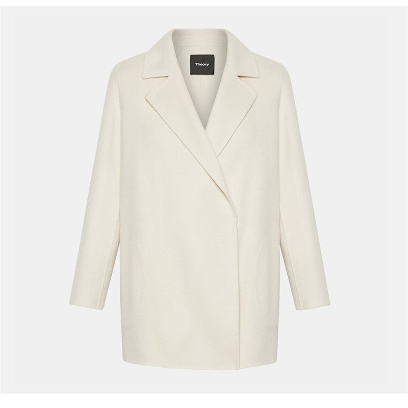 Spot US purchase Theory classic women's double-sided wool cashmere coat fashion jacket I0701405