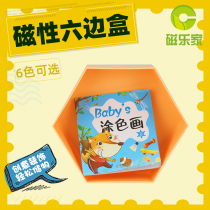 Magnetic six-sided grid rack can absorb magnetic soft blackboard wall stickers refrigerator stickers