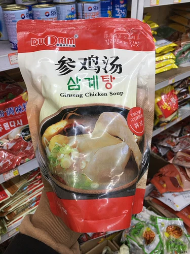 Бесплатная доставка куриный суп корейский куриный суп из леса Dudu удобен для быстрой супы, чтобы нагреть и кормить весь куриский корейский 1 кг