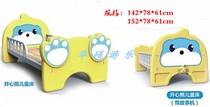 Ready supply of childrens plastic wooden board combination bed kindergarten childrens lunch break stacking bed managed nap bed