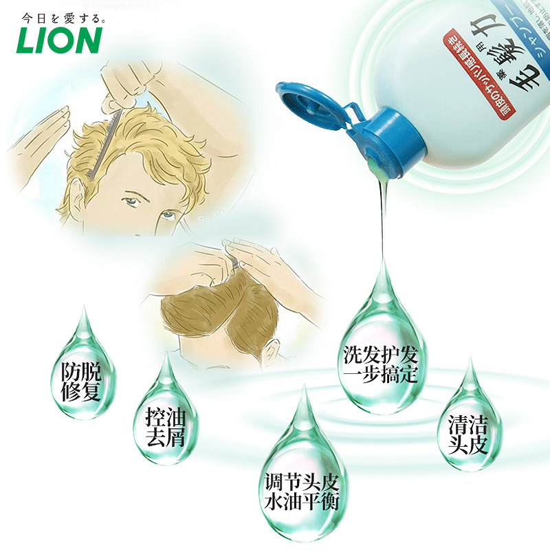 日本产 LION 狮王 毛发力 双重修复洗发水 200ml*2瓶 天猫优惠券折后￥58.9包邮包税（￥98.9-40）