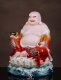 Maitreya Buddha statue, white marble Maitreya Buddha statue, home Buddhist hall dedicated to the big-bellied Buddha, smiling Buddha statue, Maitreya ornaments