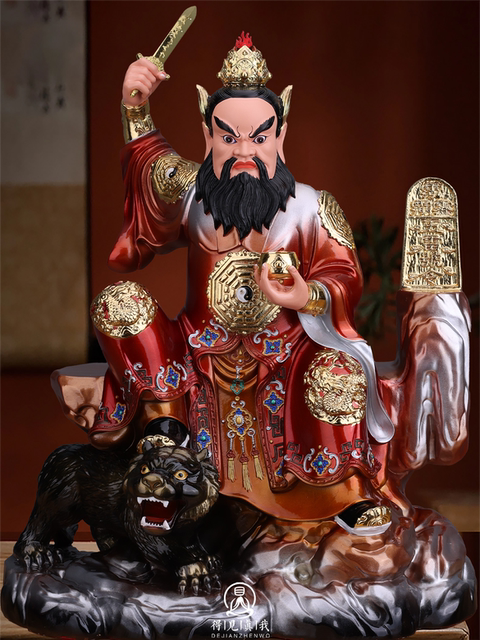 Zhang Tianshi statue Zhang Daoling Longhushan Zhang Zhenren home worship ornaments Zhengyi real ancestor Buddha statue