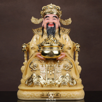 God of Wealth Statue, God of Wealth Ornament, Home Worship, Buddhist Hall, Wealth-Attracting Ornament, Company Opening, Store, God of Wealth Statue