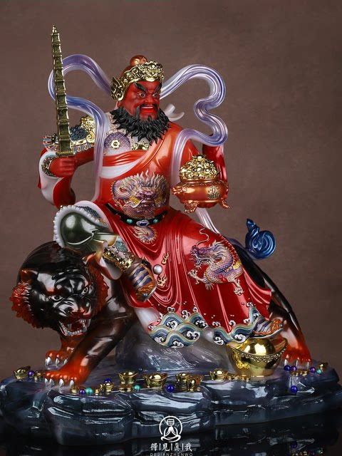 The God of Wealth, Zhao Gongming, the God of Wealth, the God of Wealth, the God of Wealth, the God of Wealth, the Statue, the Wealth Decoration, the Home Buddhist Hall Opening Gift, Zhao Xuantan