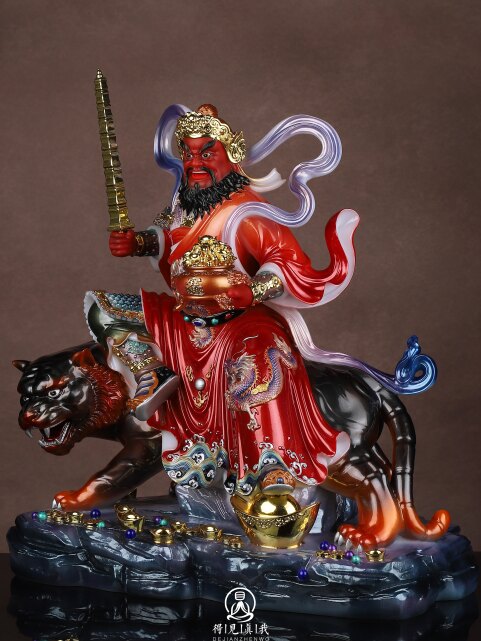 The God of Wealth, Zhao Gongming, the God of Wealth, the God of Wealth, the God of Wealth, the God of Wealth, the Statue, the Wealth Decoration, the Home Buddhist Hall Opening Gift, Zhao Xuantan