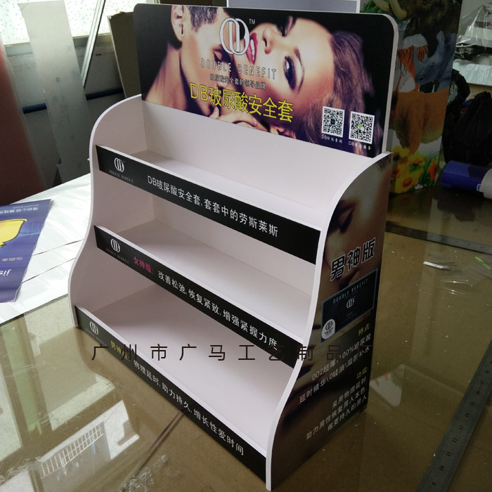 PVC desktop product display stand custom Andy board Chevron board display stand custom desktop display stand display cabinet