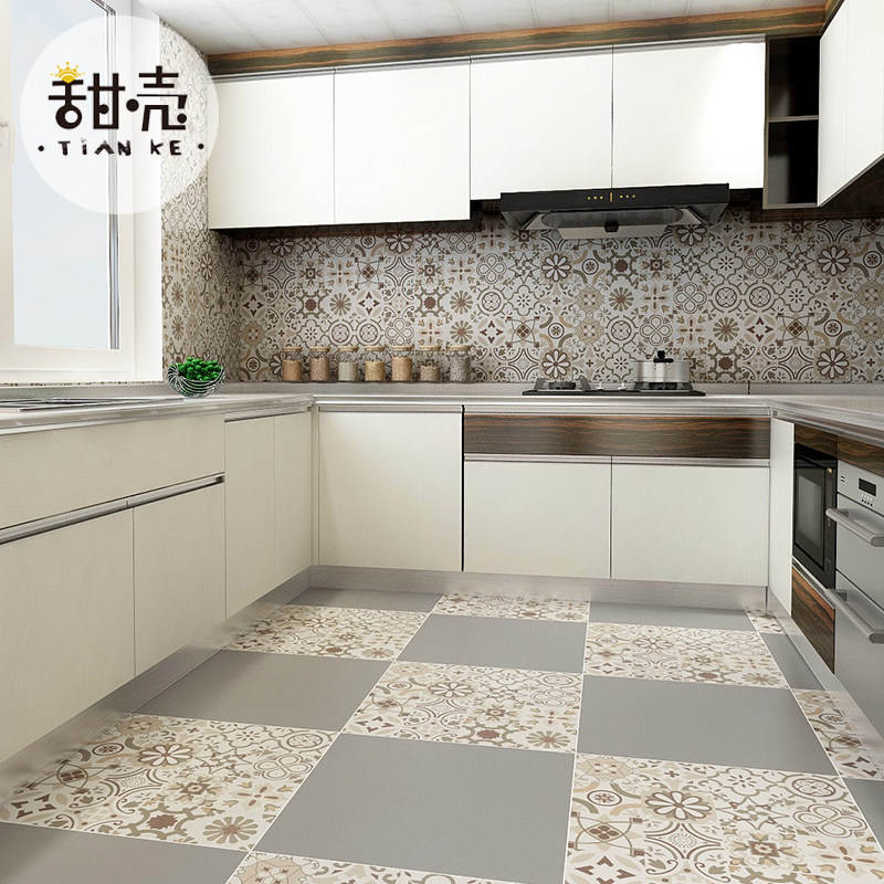 Retro flower brick 600X600 Living room dining room Tile Dressing Room Kitchen floor Ground Floor Courtyard Entrance Antique Brick