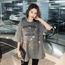 Short-sleeved 2021 summer new t-shirt womens Korean version of the European version of the loose port wind simple half-sleeve top ins tide