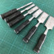 Woodworking chisel steel chisel wood chisel flat shovel beech handle flat chisel semi-circular high carbon steel chisel woodworking tool set