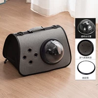 Прозрачный прозрачный окно-дизайн кошачья сумка-юнму пепел (с вентиляционными отверстиями)