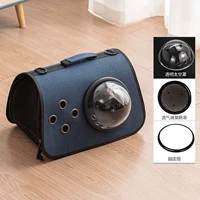 Прозрачный прозрачный витринный дизайн кошачья самец-тибец синий (с вентиляционными отверстиями)