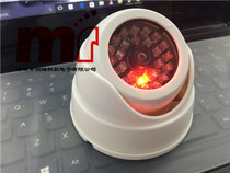 Simulation camera conch hemisphere fake monitor with LED light flashing fake monitor 18 White