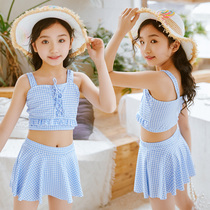 Girl swimsuit new 4-11-year-old child cute split baby bubble spa children CUHK Swimsuit Factory