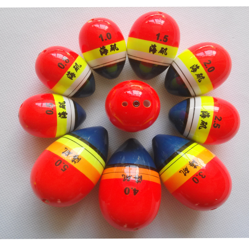 ABS anti-collision Abo float rocky fishing float rocky fishing float water float rocky fishing pendant double hole Abo fish float