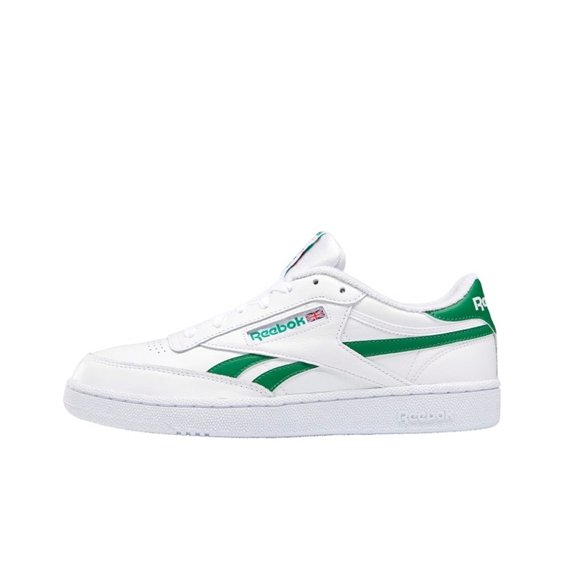 Reebok Club C Revenge Classic Retro Versatile Sports and Leisure Low-Top Unisex White and Green Reebok Club C Revenge Classic Retro Versatile Sports and Leisure Low-Top Unisex White and Green