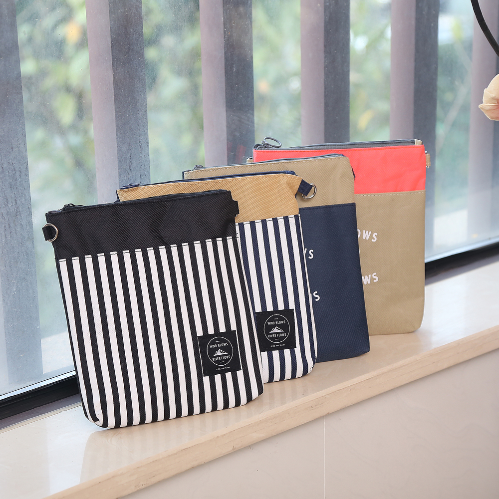 Travel Small Satchel Passport Bag Striped Digital Small Slanted Satchel Bag Woman Single Shoulder Bag Small Cloth Bag Makeup Containing Bag