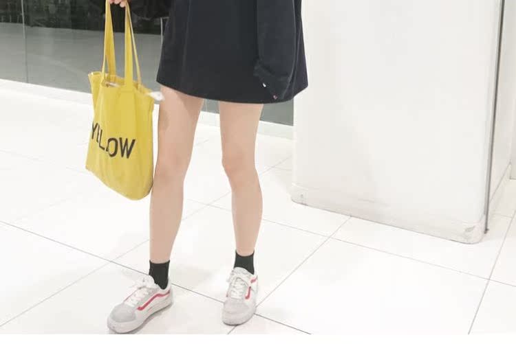 Áo thun nữ in hip-hop thủy triều hàng đầu Harajuku bf gió sinh viên lỏng lẻo hoang dã áo thun nữ tay lỡ